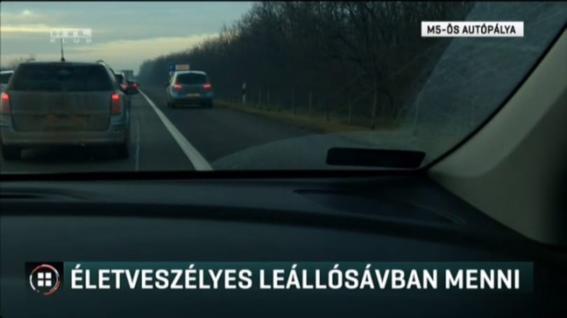 Többen is a leállósávban előzték le a tévéseket