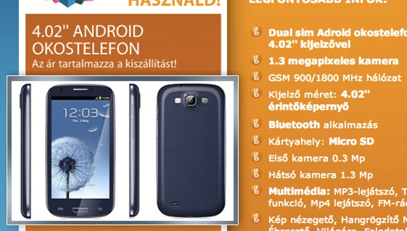 Átverés a magyar neten nagyon olcsón kínált csúcsmobil