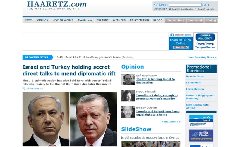 Amerika támogatja az Izrael és Törökország közti titkos tárgyalásokat
