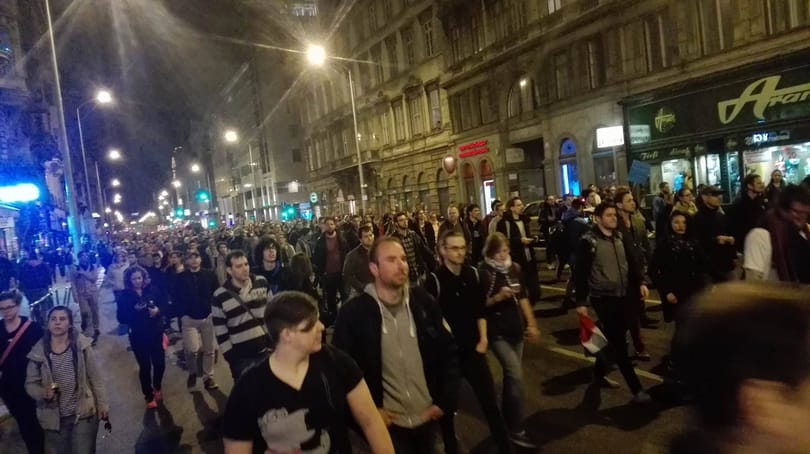 A rendőrség szerint véget értek a demonstrációk