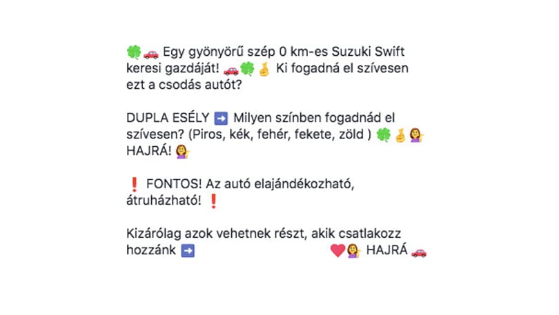 Mutatjuk, melyik Facebook-oldalak verik át; hiába lájkol, senki nem nyer semmit