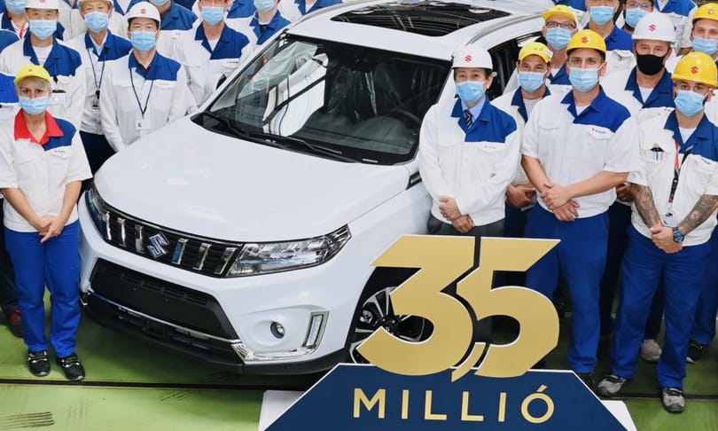 Esztergomban elkészült a 3,5 milliomodik Suzuki