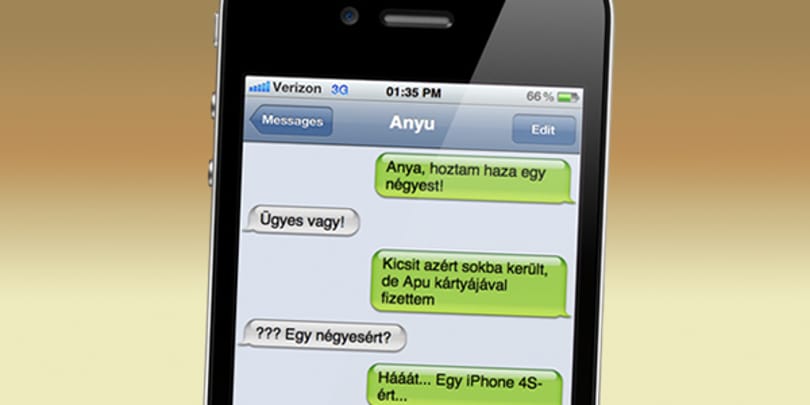 Hamisítsunk képernyőképet iPhone-os csevegésekről