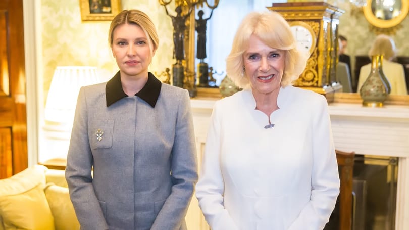 Kamilla királynével találkozott Volodimir Zelenszkij felesége