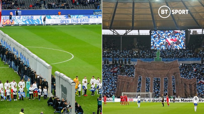 A Hertha Berlin hihetetlen emléket állított a berlini fal összeomlásának 30 éves évfordulójára – videó