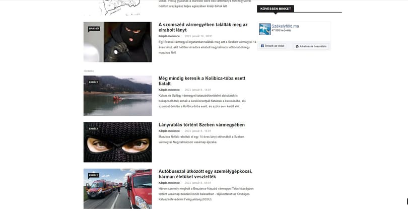 A magyarországi váltás után egy erdélyi portál Romániában is bevezette a vármegyéket