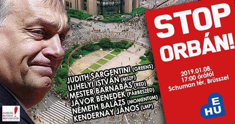 A magyar ellenzékkel együtt tüntet Sargentini