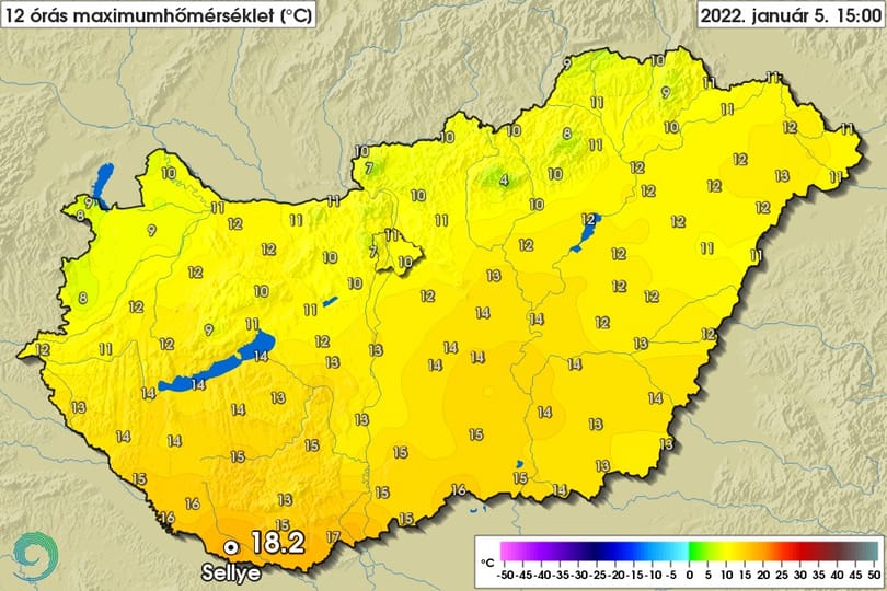 Ismét megdőlt a melegrekord: 18 fok volt szerdán Dél-Baranyában