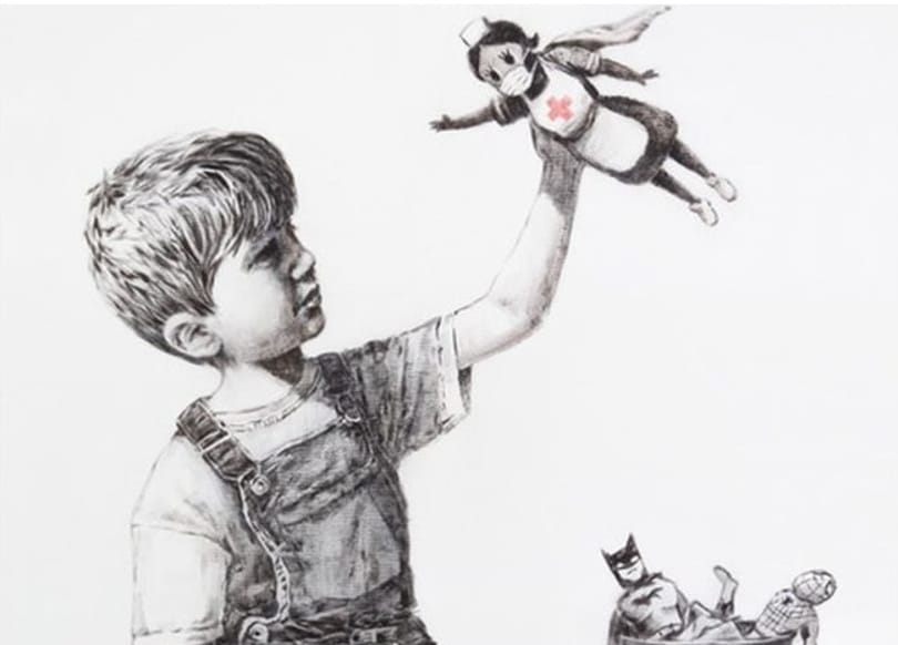 Több mint 7 milliárdhoz jut egy brit kórház egy eladott Banksy-festmény után