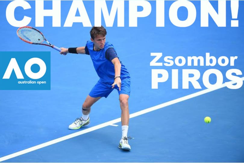Piros Zsombor győzött Melbourne-ben a juniorok közt