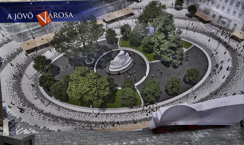 Nézze meg: ilyen lesz a felújítás után a Vörösmarty tér
