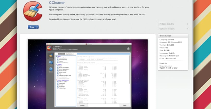 Már a Mac App Store-ból is elérhető a Ccleaner