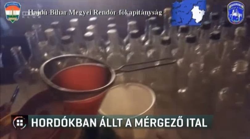 Három év börtönt kapott a férfit, aki a tanyáján pancsolta a több száz liternyi mérgező szeszt