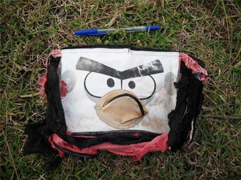 Angry Birds-ös táskát találtak egy strandon a két éve eltűnt maláj gépről - fotó