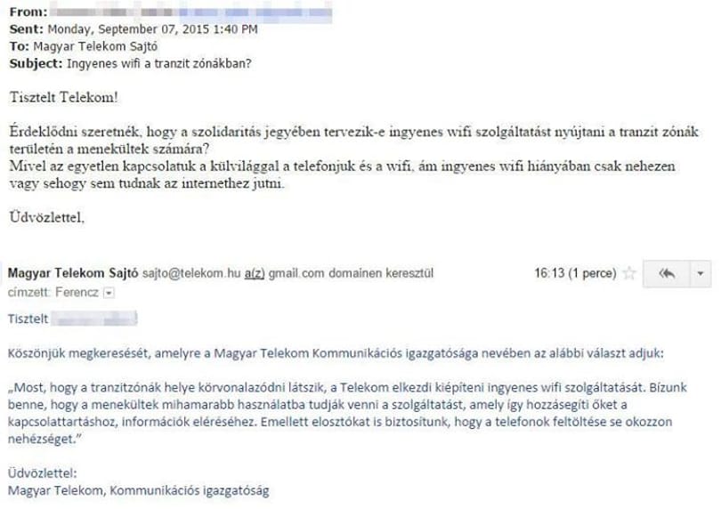 Így segít a Magyar Telekom a menekülteken