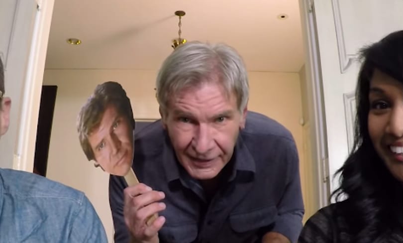 Harrison Ford a Skype-on lepte meg a Star Wars-rajongókat