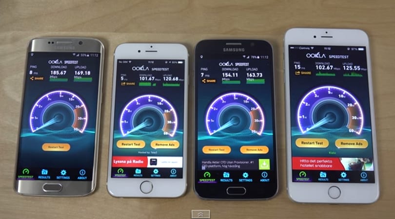 iPhone 6 vs. Galaxy S6: melyiknek gyorsabb a wifije?