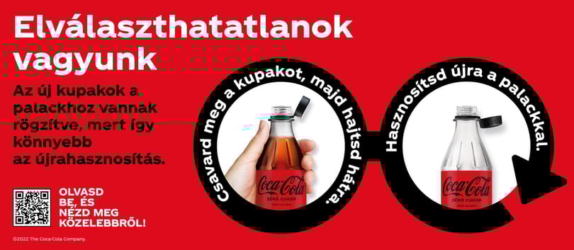 Átalakítja a Coca-Cola a kupakjait, hogy ne lehessen csak úgy eldobálni
