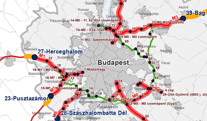 Hol válnak fizetőssé az autópályák? Íme a részletes térképek
