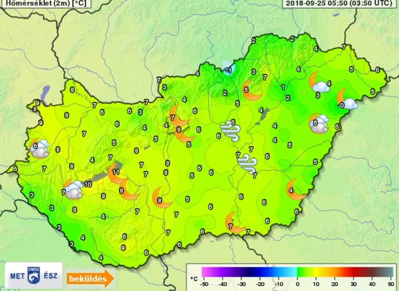 Napközben sütni fog a nap, de éjszaka már mínuszok is lehetnek