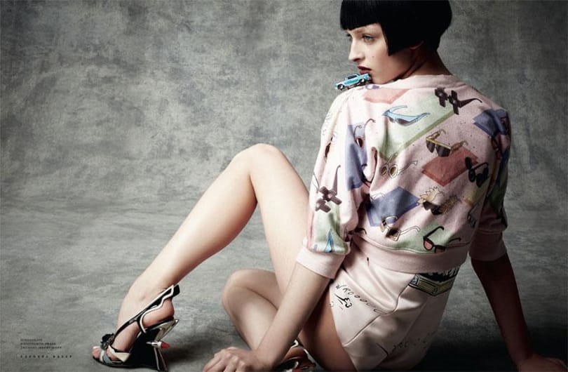 A lengyel Daga Ziober az orosz Harper’s Bazaar divatlapban