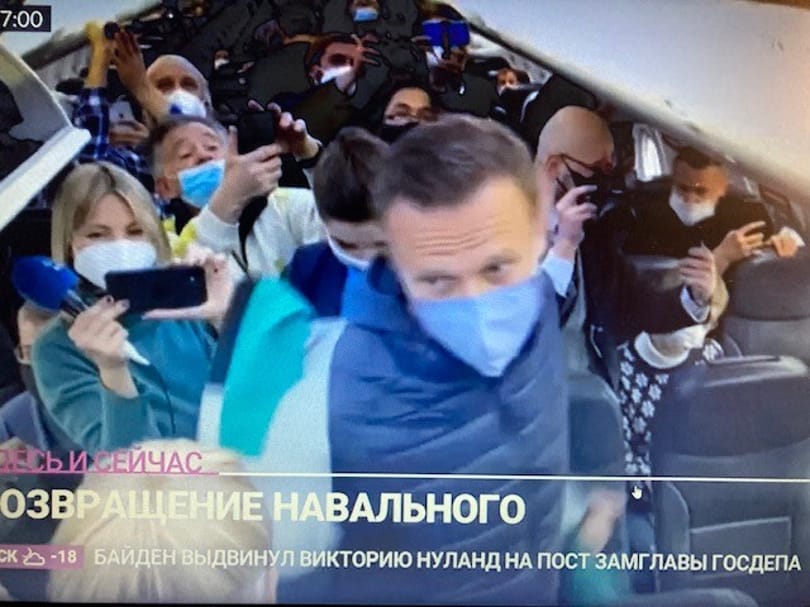 Navalnij úton van Oroszországba