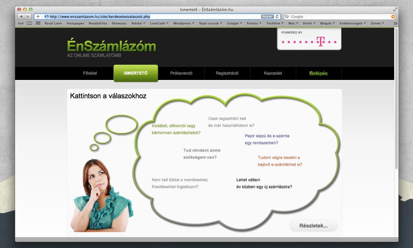 Számlázó rendszer a felhőkben, kis- és középvállalkozásoknak