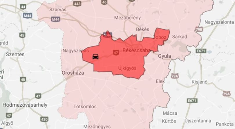 Kilenc utassal borult árokba két autó Csorvásnál