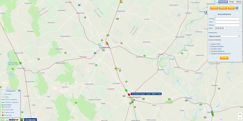 Akár egyórás késések is lehetnek a Kecskemét-Szeged vasútvonalon