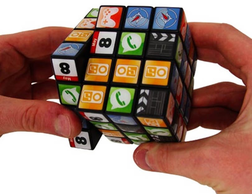 Hogyan néz ki a Rubik kocka és egy iPhone szerelemgyereke?