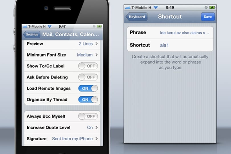 iOS 5 tipp: több e-mail aláírás használata