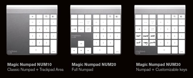 Magic Trackpadból numerikus billentyűzet
