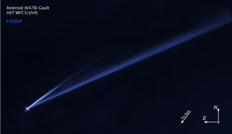Egy kisbolygó haláltusáját sikerült lefotózni a Hubble űrtávcsővel