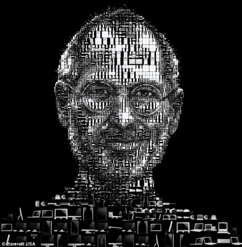 Steve Jobs portrék, Apple-termékekből összerakva