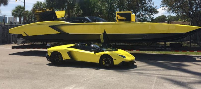 Már motorcsónak-változata is van a Lamborghini Aventadornak