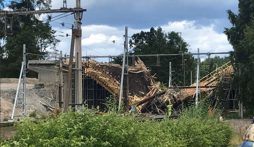 Összeomlott egy épülő híd Svédországban, többen súlyosan sérültek