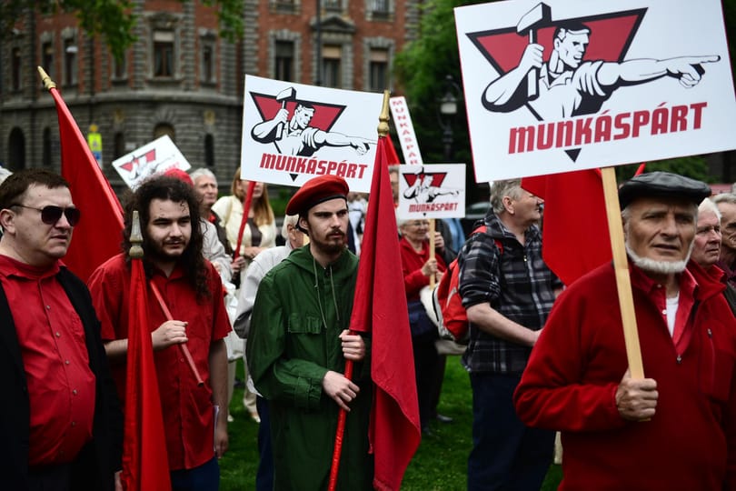 Fotók: vonul a Munkáspárt május 1-jén