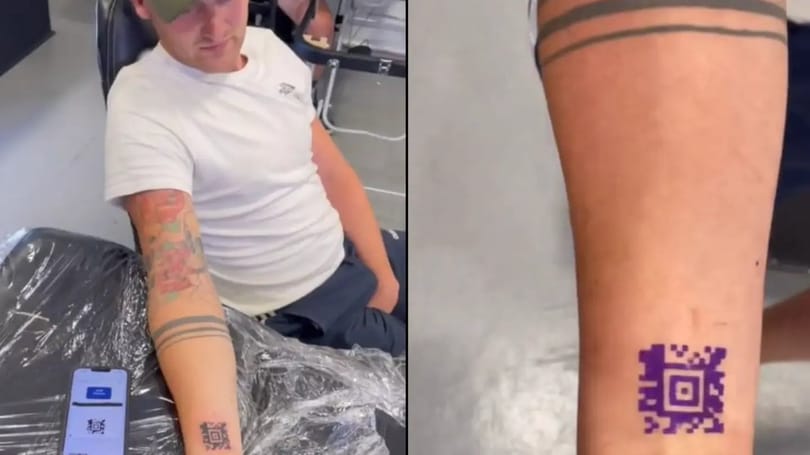 Nyolc hónap alatt sem hozta be az árát ez a QR-kód tetoválás