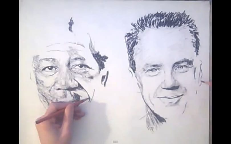 Kétkezes rajzművész (videó)