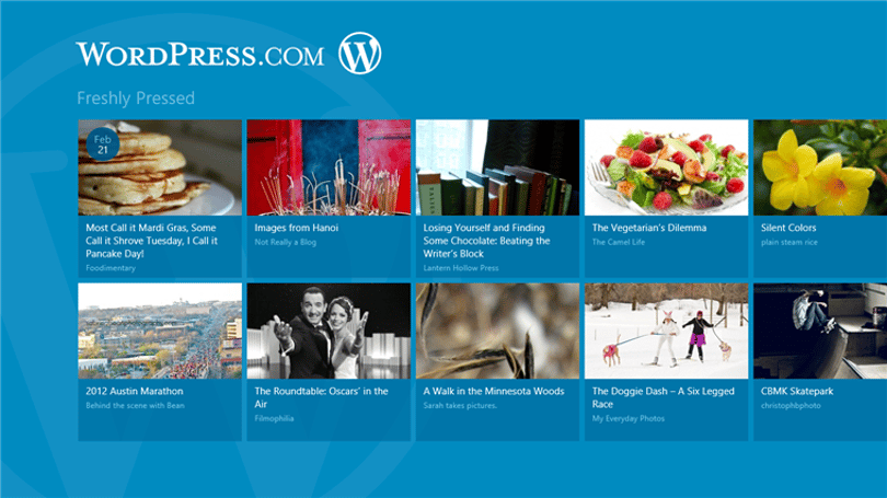 Megszületett a Windows 8-ra optimalizált Wordpress alkalmazás