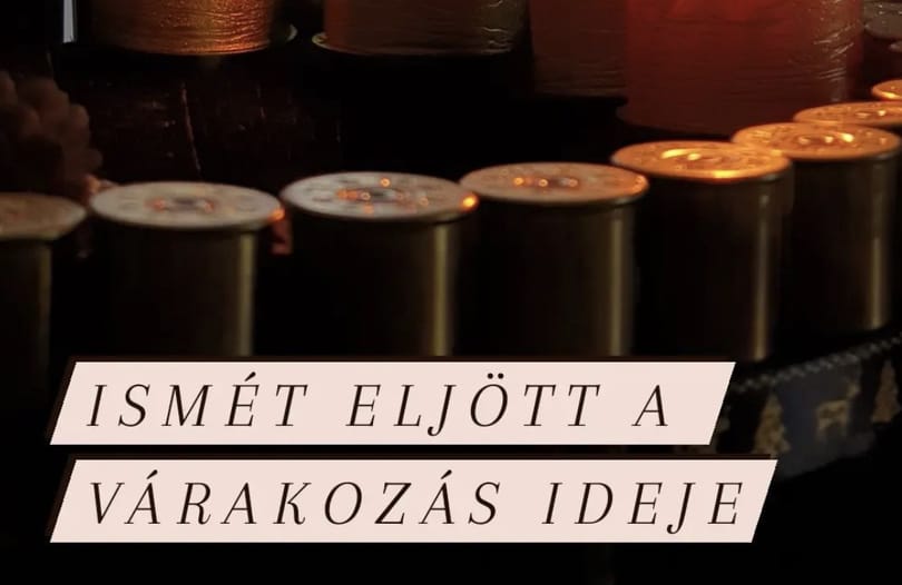 Kovács Zoltán töltényhüvelyekkel körberakott gyertyákkal kívánt boldog adventet