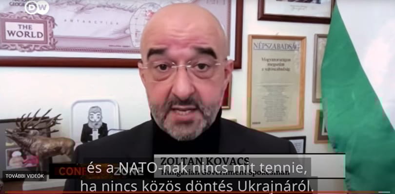 Kovács Zoltán nem volt hajlandó kimondani a német tévének, hogy szeretné, ha Ukrajna megnyerné a háborút