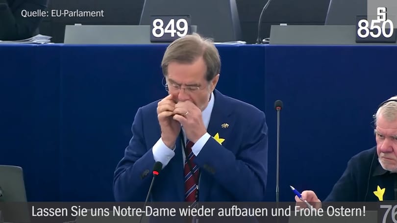 Borúra derű: egy szlovén politikus szájharmonikával szórakoztatta az EP-képviselőket