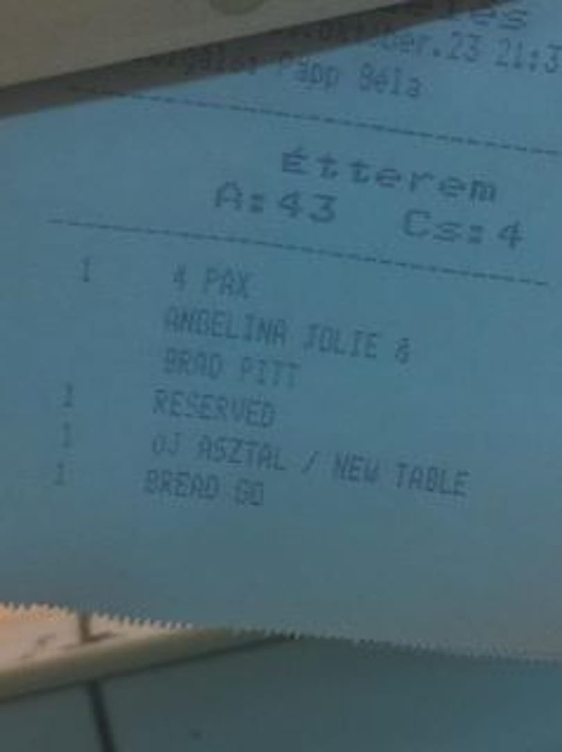 Brad Pitt és Angelina Jolie a Costes étteremben vacsorázott