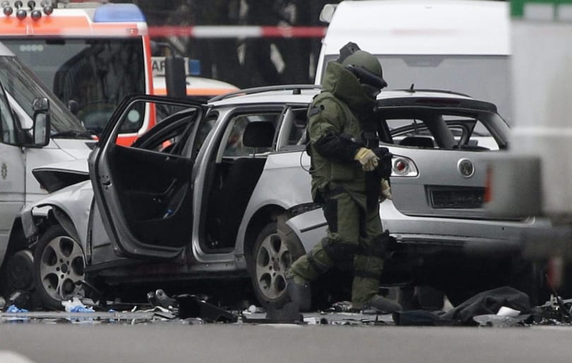 Autóba rejtett pokolgép robbant Berlinben