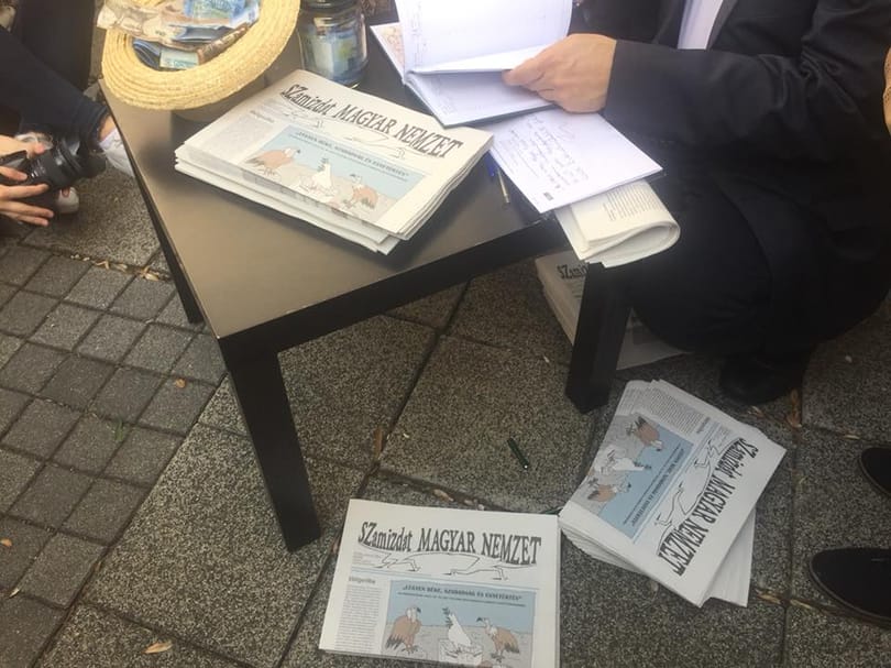 Elgondolkodtató indokokkal hárították el a nyomdák a szombati szamizdat Magyar Nemzet elkészítését