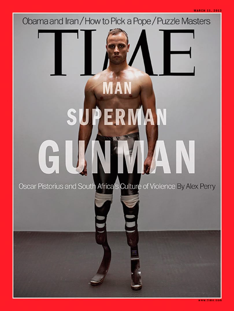 Pistorius feszít a Time címlapján