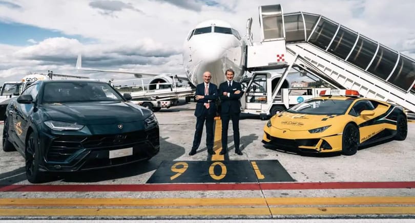 Továbbra is egy Lamborghini mutatja majd az utat a VIP repülőknek a bolognai reptéren