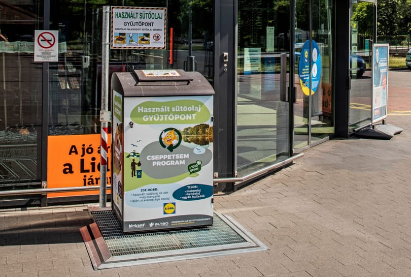 Már 120 Lidl áruháznál le lehet adni a használt sütőolajat