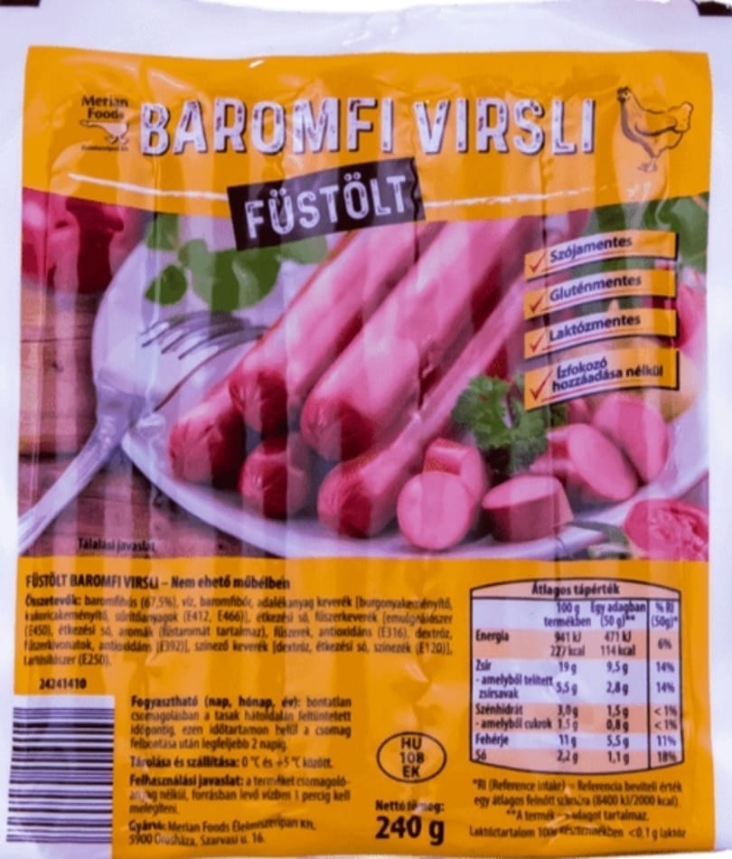 Lisztériaszennyezés miatt visszahívott kétfajta virslit is az Aldi